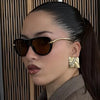 Elegant Knot Double Beam Pilot Sunglasses