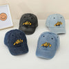 Kids' Bulldozer Baseball Cap - Soft Washed Cotton, Adjustable