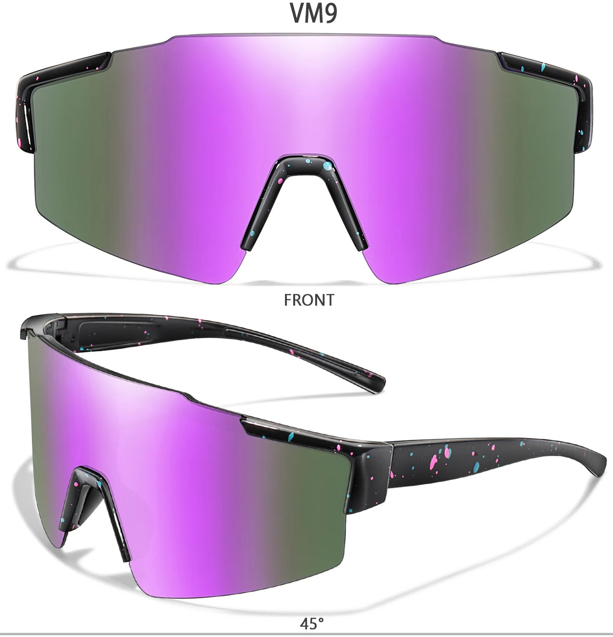 UV400 Polarized Sports Sunglasses (3-Pack)