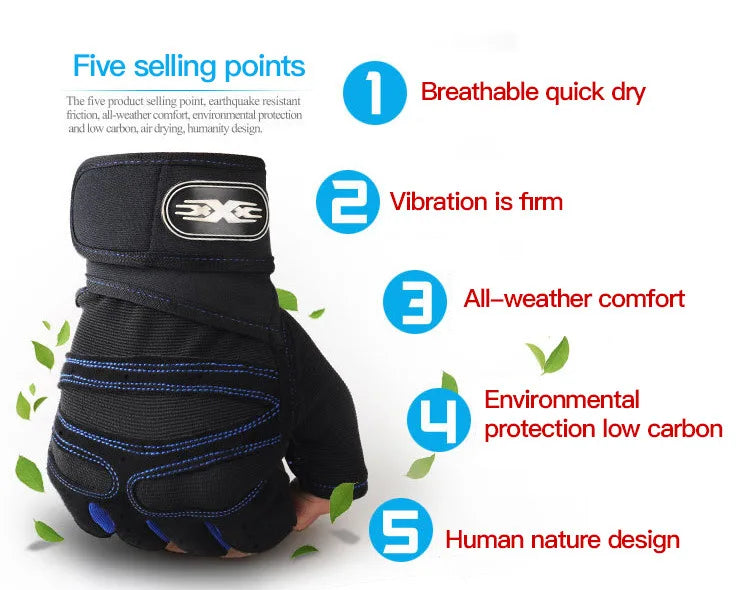 Durable Fitness Workout Gloves for Strength Training