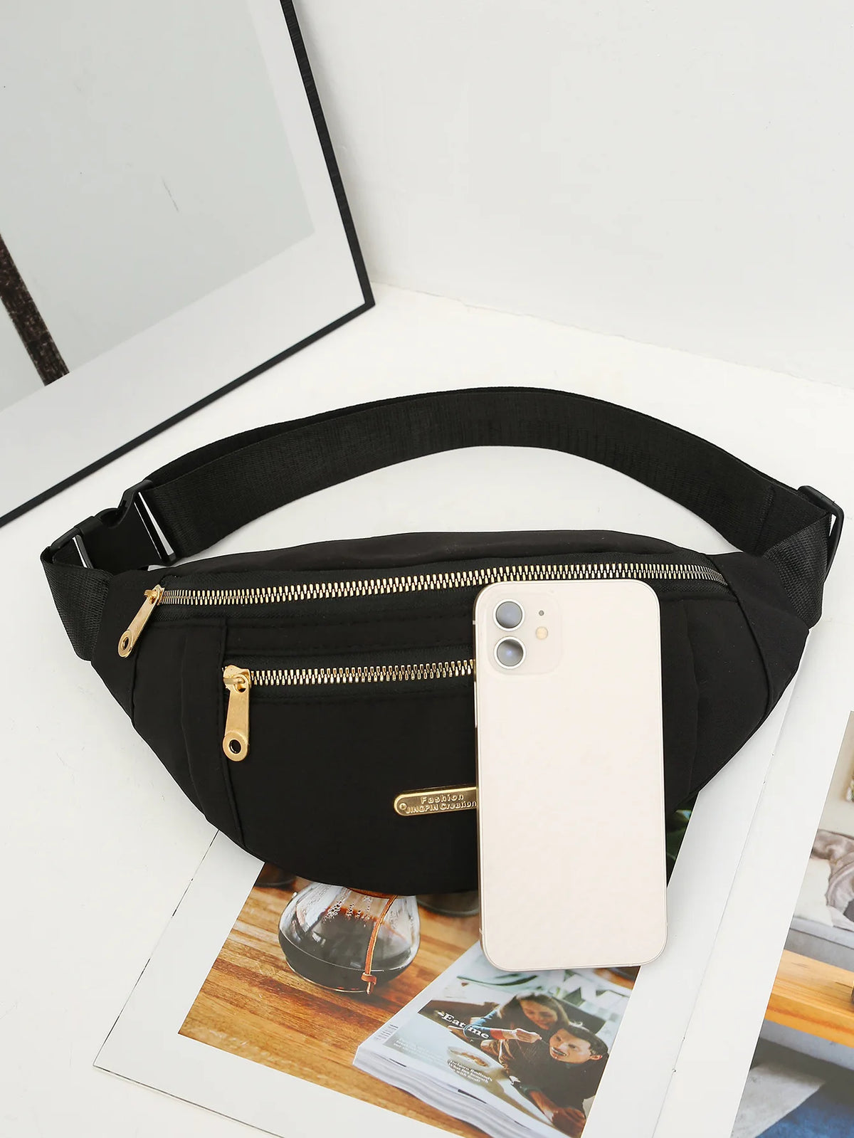 Waterproof Nylon Waist Pack with Adjustable Strap