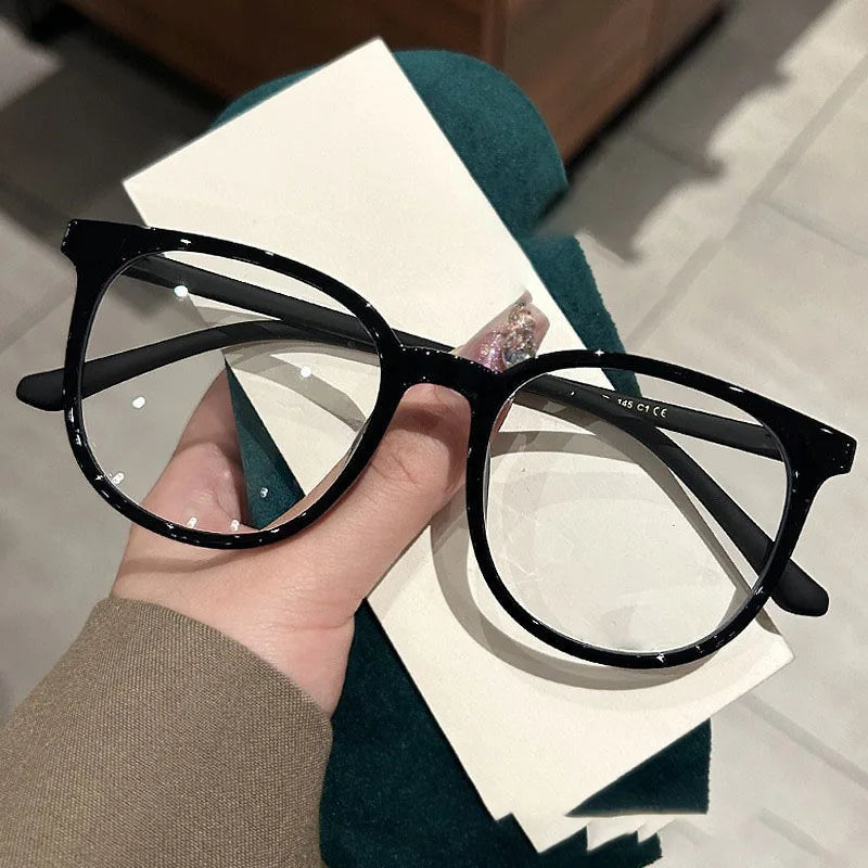 Vintage Round Blue Light Blocking Glasses for Women