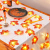 Maple Leaf LED String Lights – Battery Operated Waterproof Decor