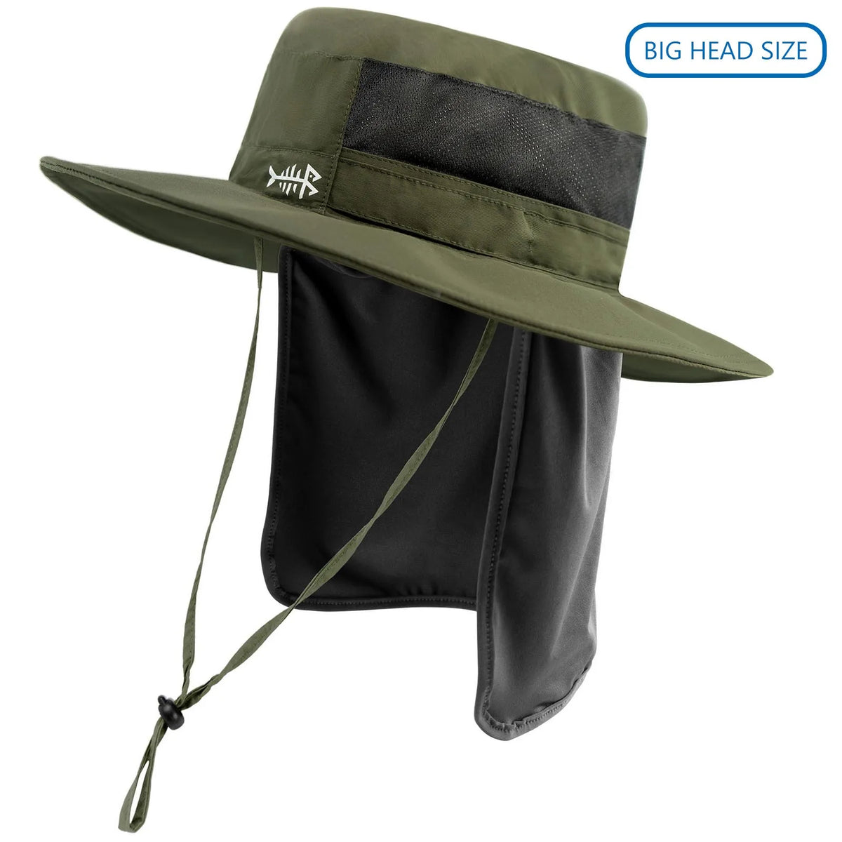 UPF 50+ Sun Protection Bucket Hat with Detachable Neck Flap