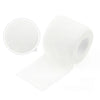 Roll of white self-adhesive elastic bandage tape with a portion unwound.