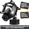Full Face Gas Mask with Chemical Respirator Filter