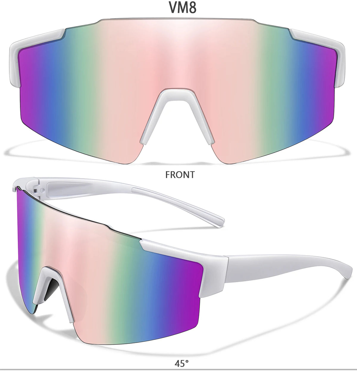 UV400 Polarized Sports Sunglasses (3-Pack)