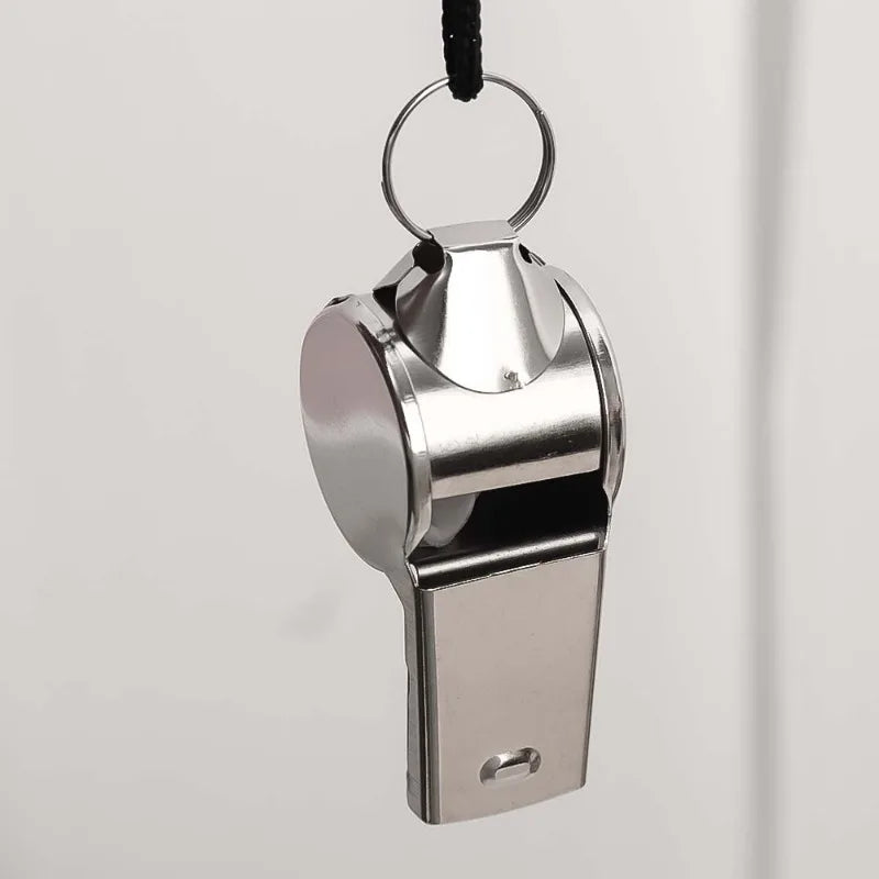 Professional Stainless Steel Whistle with Lanyard