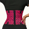 Leopard Print Waist Trainer with Double Belt Closure