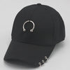Classic Cotton Cap with Metal Ring Detail