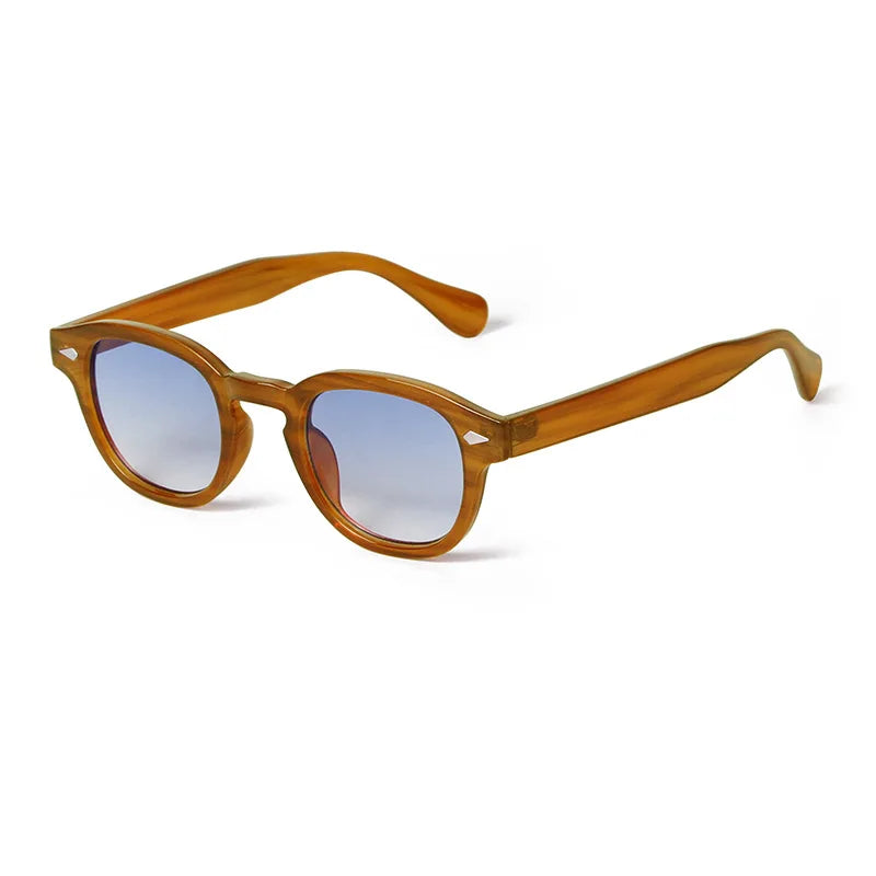 Retro Round Sunglasses with UV400 Protection