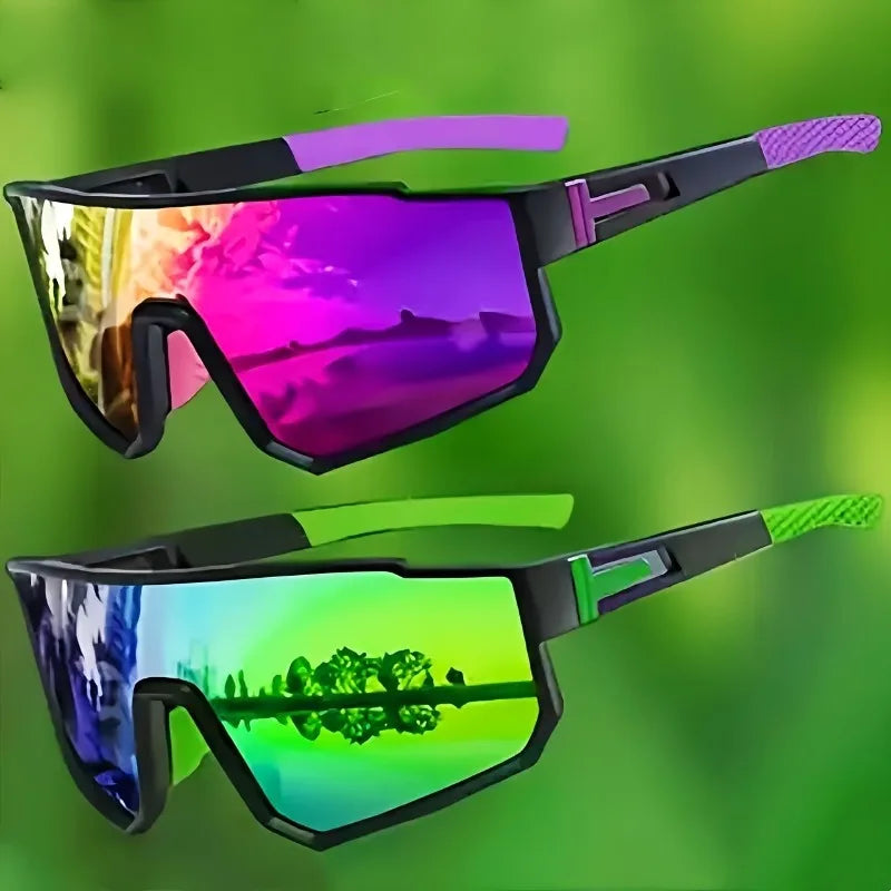 UV400 Cycling Sunglasses for Men and Women – 2-Pack