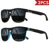 Classic Square Polarized Sunglasses - UV400 Protection for Driving, Fishing & Cycling