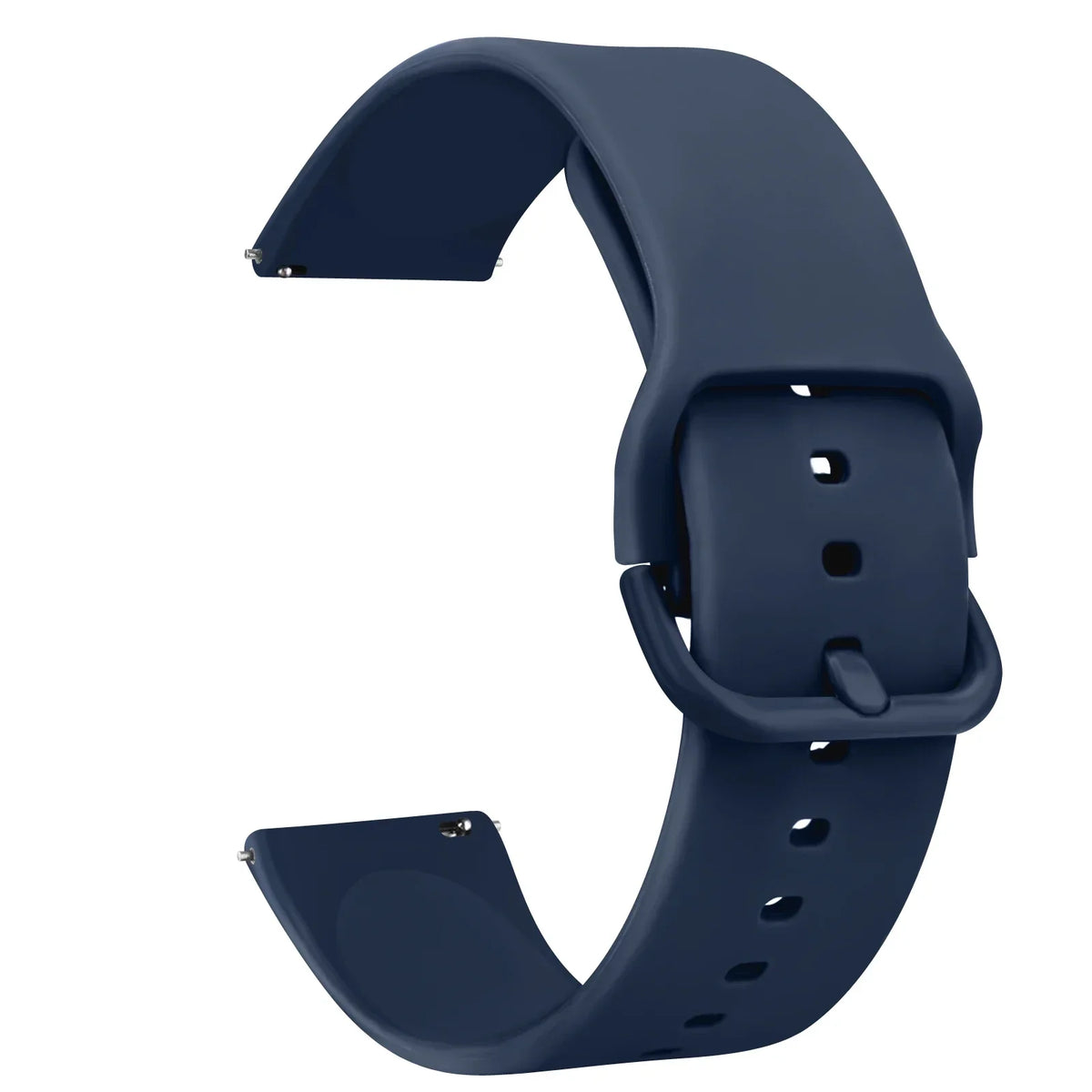A dark blue silicone watch strap for Huawei and Honor watches shown from the side.