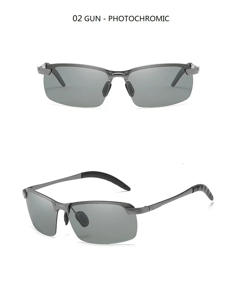 Photochromic Polarized Sunglasses with Alloy Frame