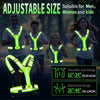 LED Reflective Running Vest with USB Rechargeable Lights