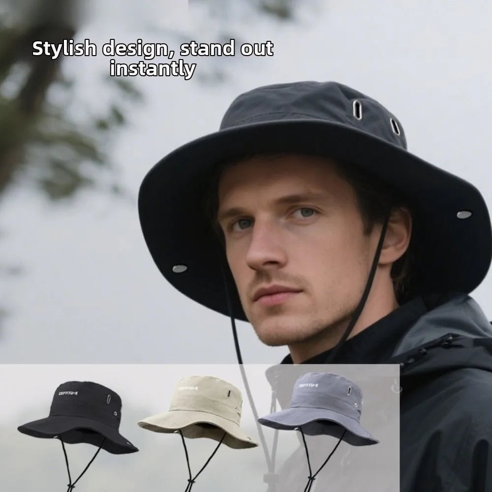 Breathable Fisherman Hat with Detachable Face Mask
