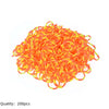 Pila de 200 bandas elásticas naranjas para hacer pulseras
