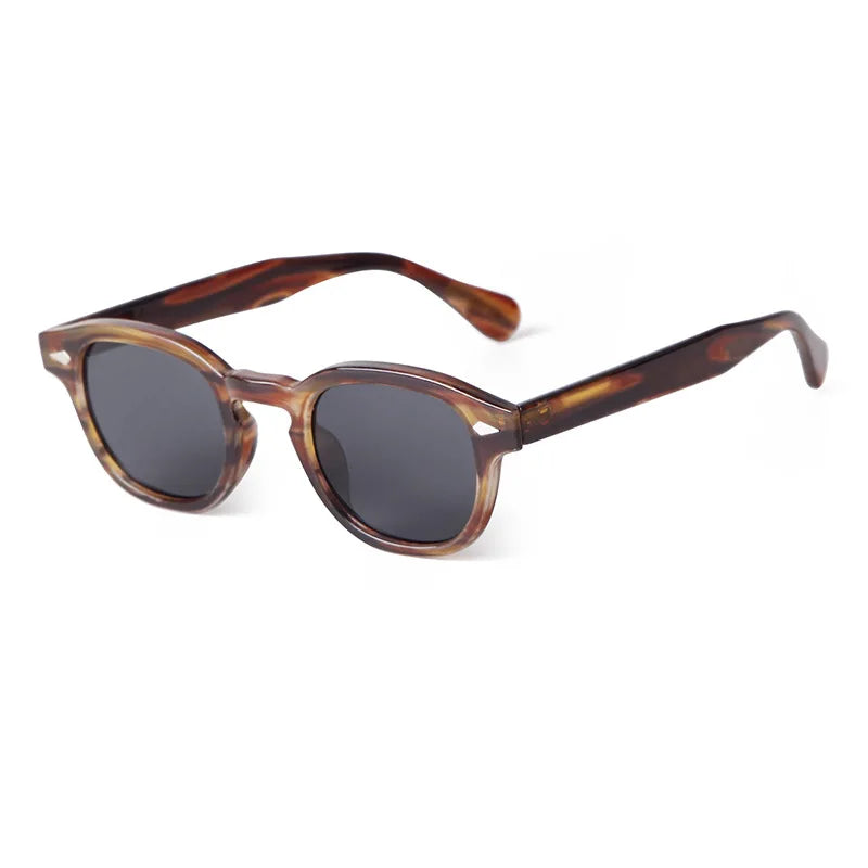 Retro Round Sunglasses with UV400 Protection