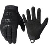 قفازات تكتيكية سوداء بشاشة لمس، معروضة من راحة اليد والخلف.