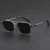 Square Metal Sunglasses with UV400 Protection
