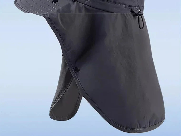 UPF 50+ Wide Brim Sun Hat with Detachable Face Mask