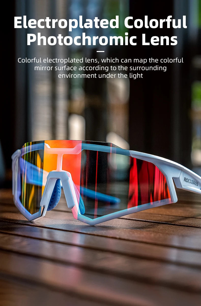 Photochromic Cycling Sunglasses with UV400 Protection