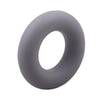 Bague en silicone gris et lisse pour l'entraînement de la force des doigts et de la main.