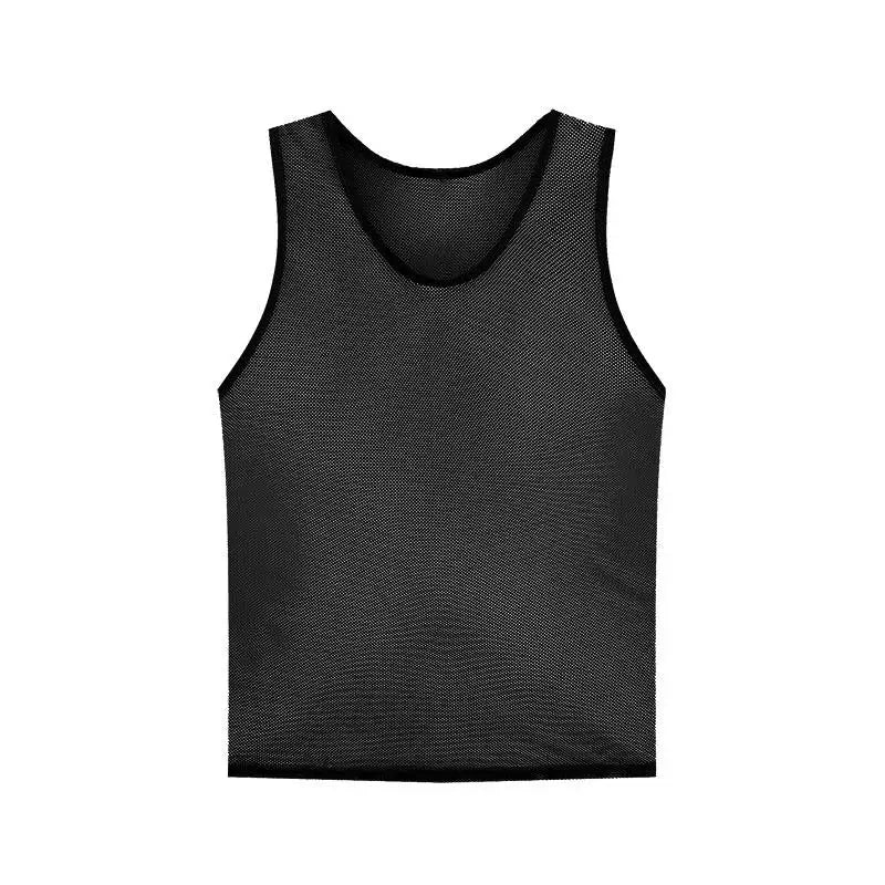 Black quick-dry soccer training vest