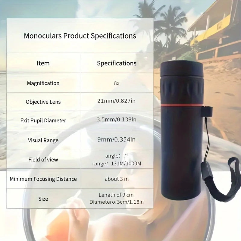 High-Definition Monocular Telescope for Outdoor Adventures