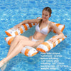 Striped Inflatable Pool Hammock for Adults