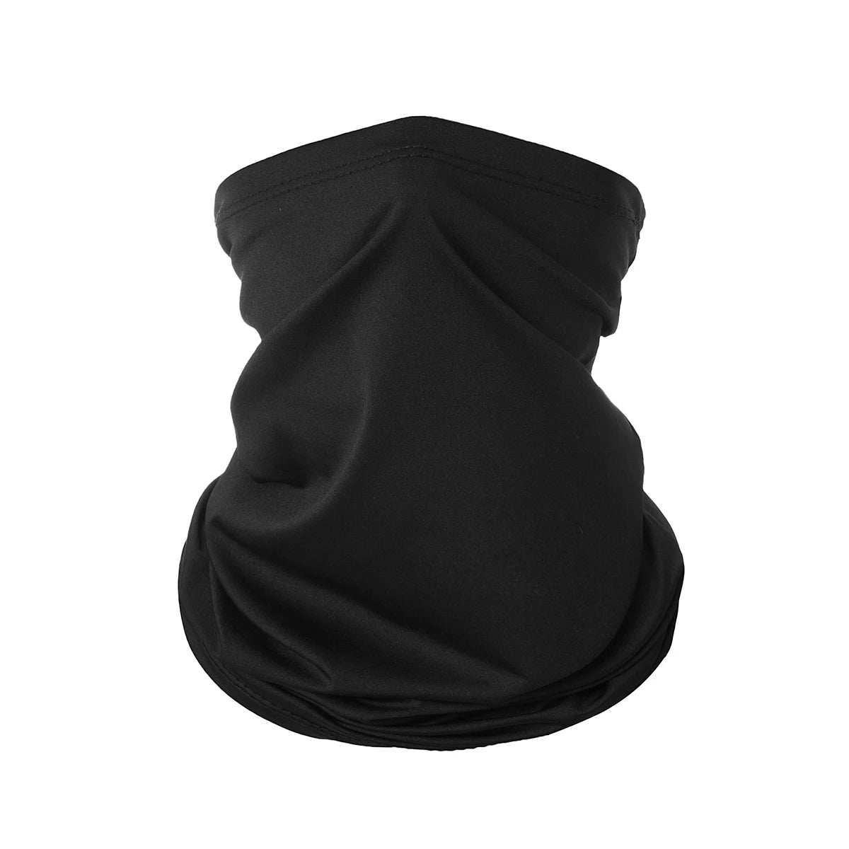 Black multi-functional UV protection head wrap and bandana