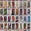 Colección de 26 mangas de tatuaje sin costuras para protección solar, con diseños y colores intrincados.