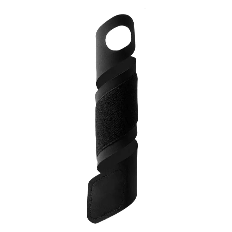 Black breathable wrist guard for sports and fitness