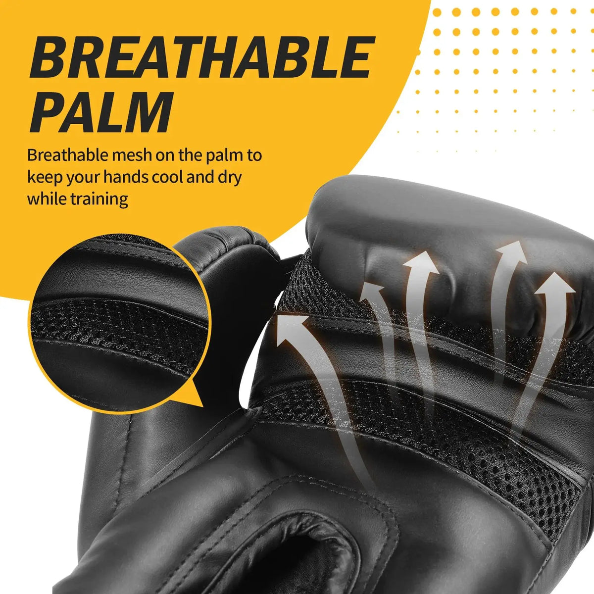 Professional PU Leather Boxing Gloves for Training and Sparring