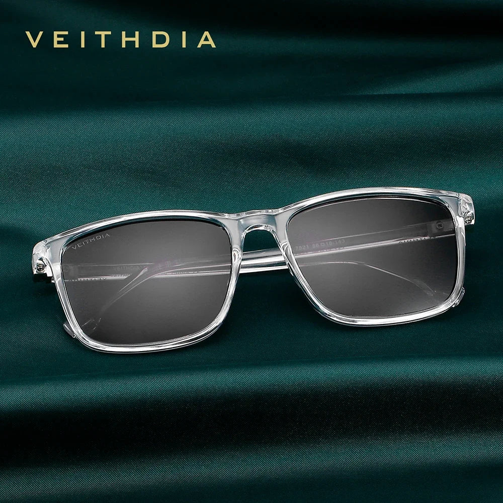 Retro Square Sunglasses with Polarized UV Protection