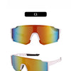 UV400 Cycling Sunglasses with Blue Mirror Lens
