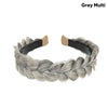 Grey Multi bohemian style braided hair accessory