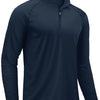 Navy blue men's lightweight UV protection long sleeve shirt shown in a front view.