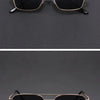 Square Metal Sunglasses with UV400 Protection