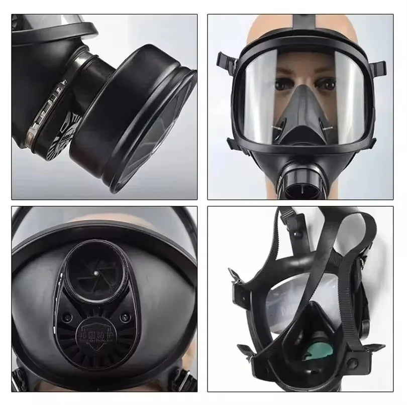 Full Face Gas Mask with Chemical Respirator Filter