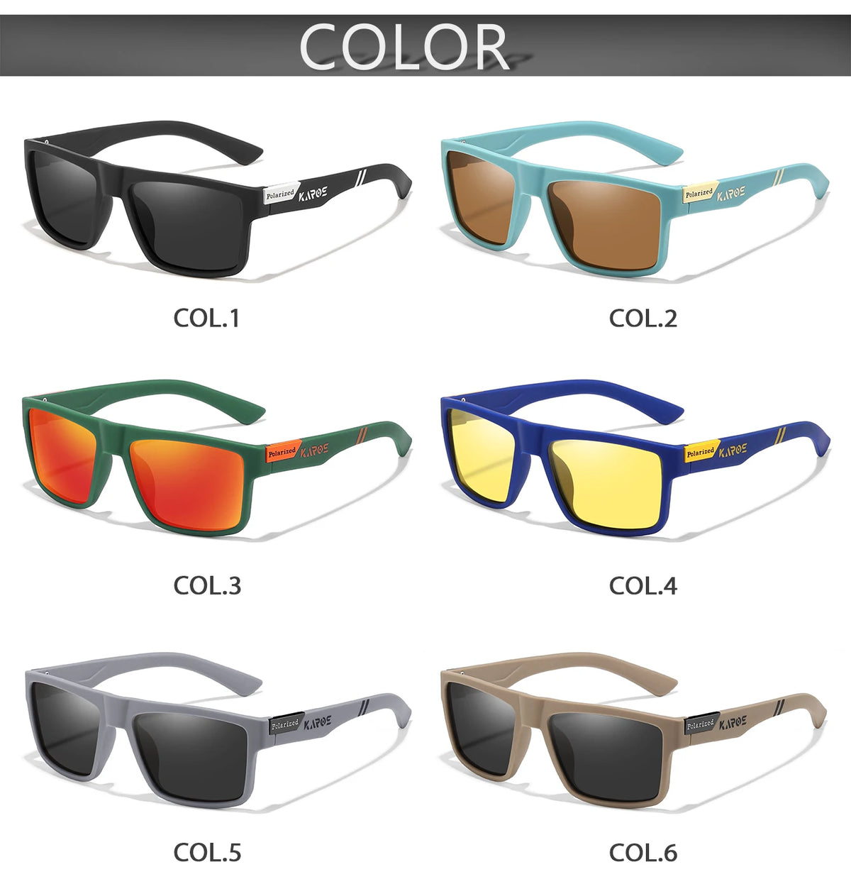 Polarized Sports Sunglasses with UV400 Protection