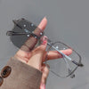 Photochromic Blue Light Blocking Glasses with Metal Frame