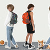 Four people are shown carrying an Ultra-Light Foldable Travel Backpack in various colors and contexts.
