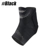 Black compression brace or ankle support featuring a textured pattern and star design.