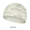 Beige und graues Tarnnetz-Skull-Cap von der Seite