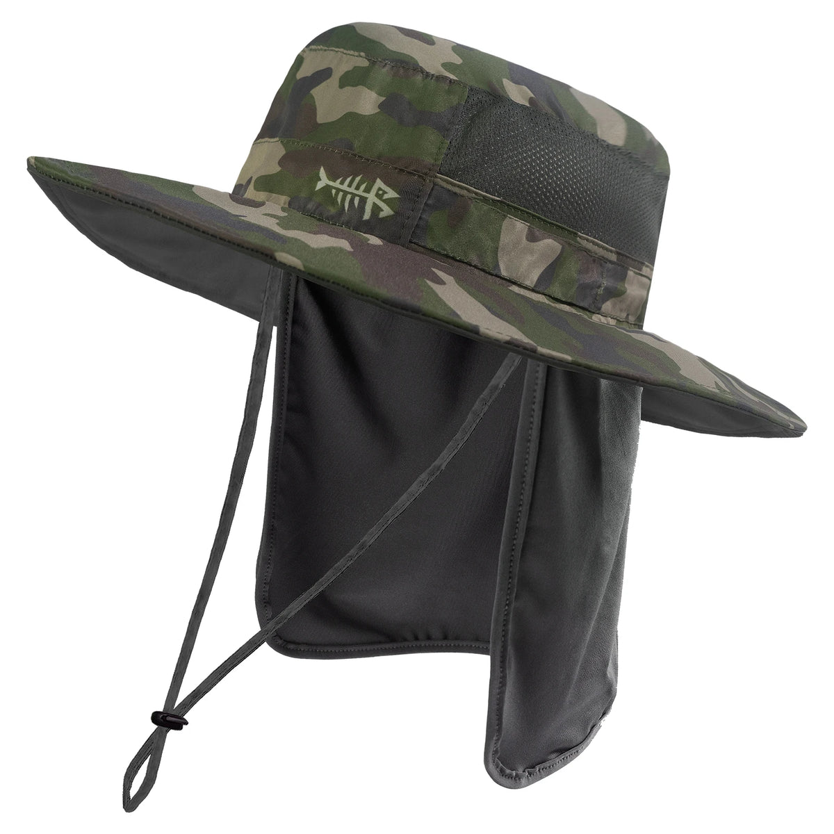 UPF 50+ Sun Protection Bucket Hat with Detachable Neck Flap