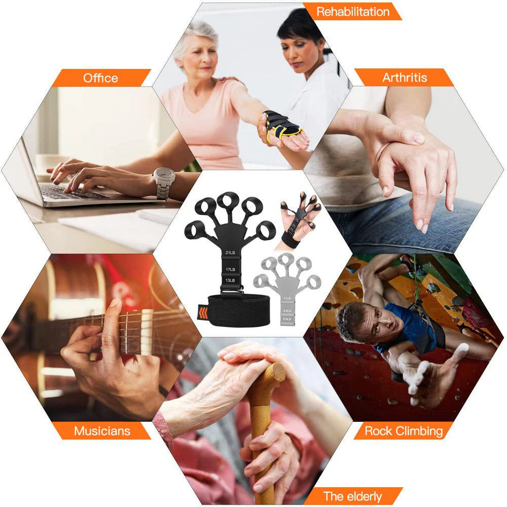 Silicone Finger Exerciser for Hand Strength & Recovery