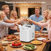 Compact Countertop Ice Maker with Basket and Handle