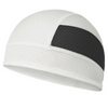 Casco de ciclismo interior transpirable blanco con una franja de acento negra